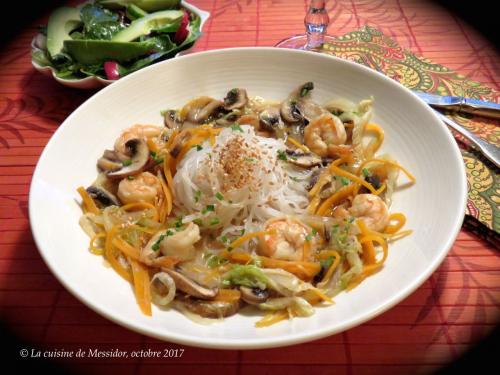 Poêlée de crevettes aux champignons de Messidor | Photo de Messidor