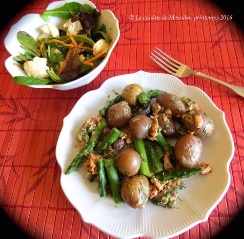 Poêlée de légumes express au saumon et à l'aneth de Messidor | Photo de Messidor