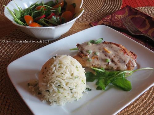 Poitrines de canard bbq au cari et riz à la coriandre de Messidor | Photo de Messidor