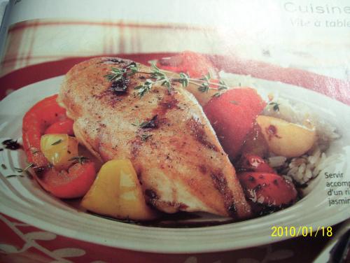 Poitrines de poulet au vinaigre balsamique de Callyoe | Photo de Callyoe