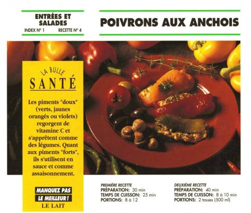 Poivrons aux anchois de Bon Appétit | Photo de PassionRecettes