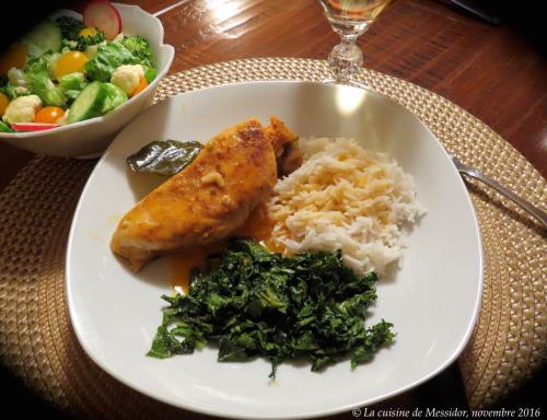 Poulet à la thaïlandaise au cari rouge + de Messidor | Photo de Messidor