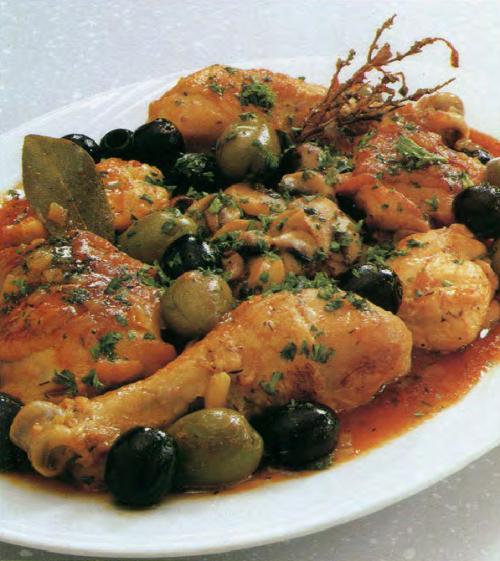 Poulet aux olives et aux champignons de Qu'est-Ce Qu'on Mange | Photo de PassionRecettes