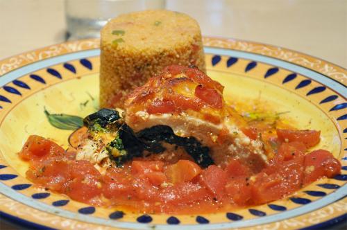 Poulet farçi au fromage et épinards de Mireille | Photo de Mireille