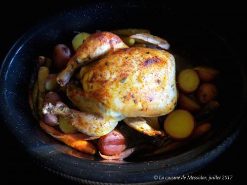 Poulet rôti aux herbes de juillet de Messidor | Photo de Messidor