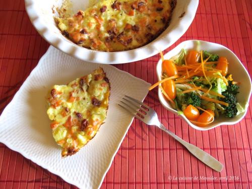 Quiche au chou-fleur et au saumon fumé de Messidor | Photo de Messidor