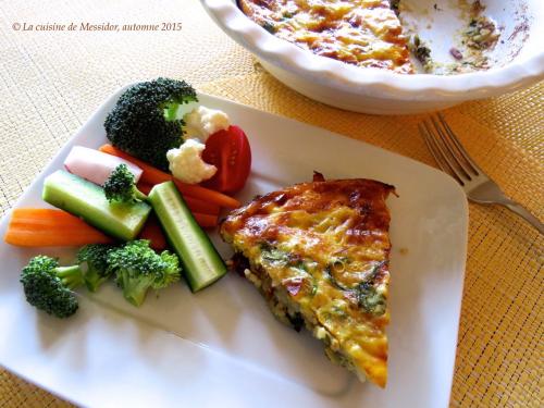 Quiche au riz, épinards et prosciutto de Messidor | Photo de Messidor