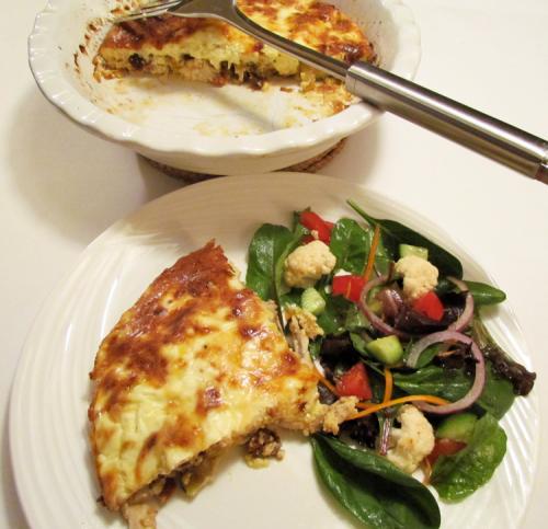 Quiche sans croûte au poulet et aux tomates séchées de Messidor | Photo de Messidor