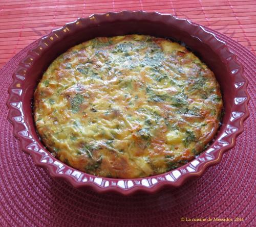 Quiche sans croûte, légumes et prosciutto de Messidor | Photo de Messidor