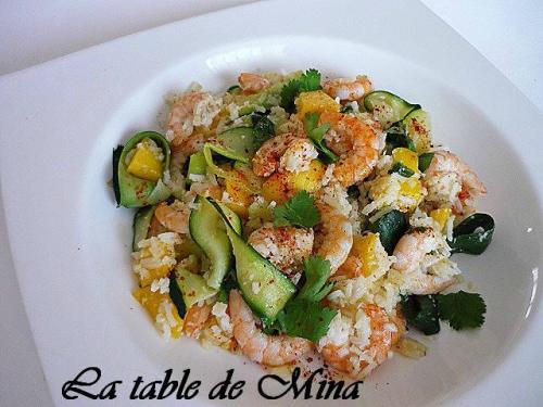 Riz sauté aux crevettes et à la mangue de Mamina13 | Photo de Mamina13