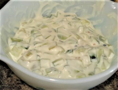 Salade crémeuse de concombre | Photo de PassionRecettes