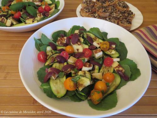 Salade de courgettes dorées et crostinis aux champignons de Messidor | Photo de Messidor