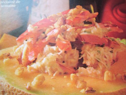 Salade de crabe et de cantaloup - pol martin de Callyoe | Photo de Callyoe