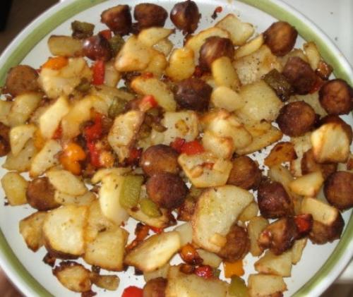 Salade de patate et saucisse | Photo de PassionRecettes