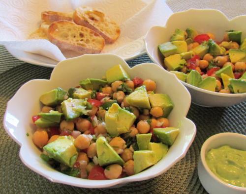 Salade guacamole aux pois chiches de Messidor | Photo de Messidor