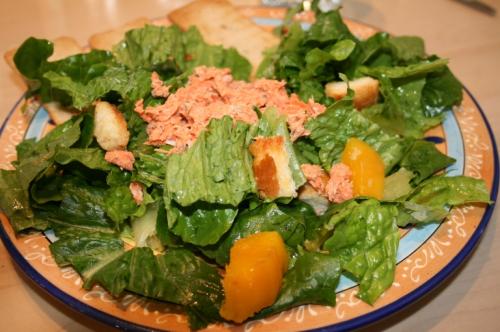 Salade romaine au saumon et mangue de Mireille | Photo de Mireille