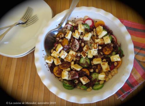 Salade tiède de quinoa au fromage grillé + de Messidor | Photo de Messidor