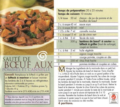 Sauté de boeuf aux pommes et cannelle de Beefinfo.org | Photo de PassionRecettes