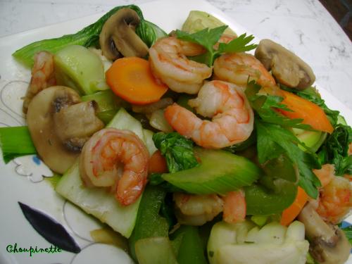 ~ sauté oriental de bok choy et crevettes~ de Choupy40 | Photo de Choupy40