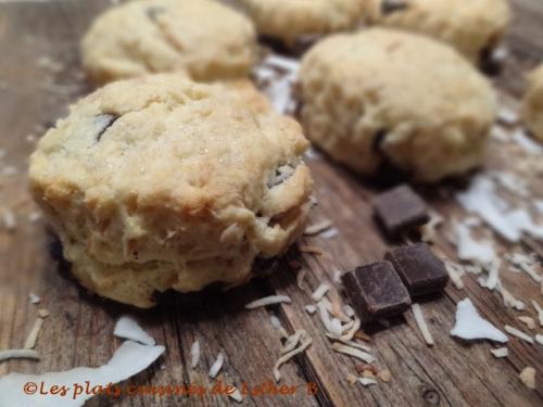 Scones aux morceaux de chocolat et à la noix de coco grillée de Esther B | Photo de Estherb