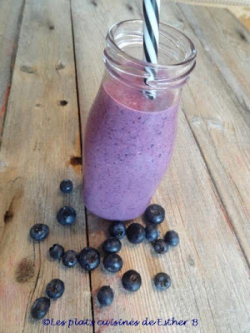 Smoothie aux bleuets et aux flocons d'avoine de Esther B | Photo de Estherb