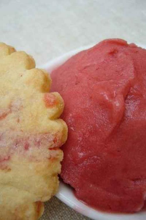 Sorbet aux fraises