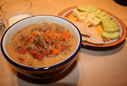 Soupe aux lentilles et lait de coco de Mireille | Photo de Mireille