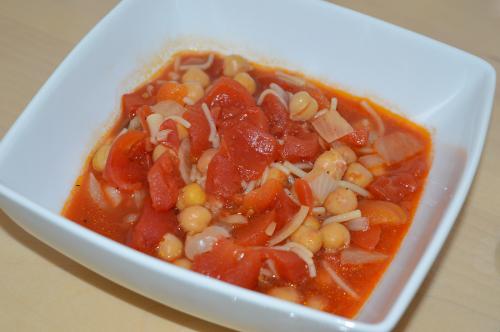 Soupe aux tomates et pois chiches de Mireille | Photo de Mireille