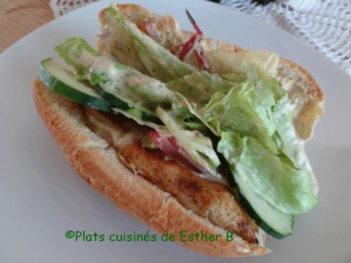 Sous-marin au poulet avec sauce southwest de Esther B | Photo de Estherb