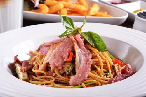 Spaghettini au canard fumé | Photo de PassionRecettes