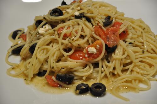 Spaghettinis au pesto et fromage feta de Mireille | Photo de Mireille