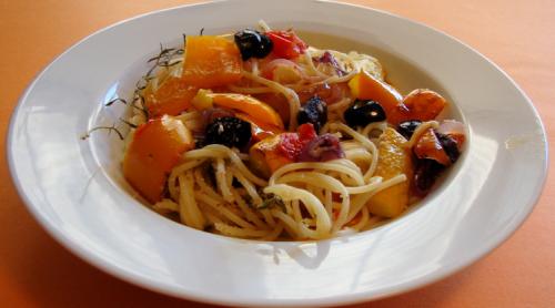 Spaghettinis aux légumes grillés pour deux de Messidor | Photo de Messidor