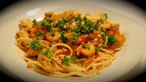 Spaghettinis aux moules pour deux de Messidor | Photo de Messidor