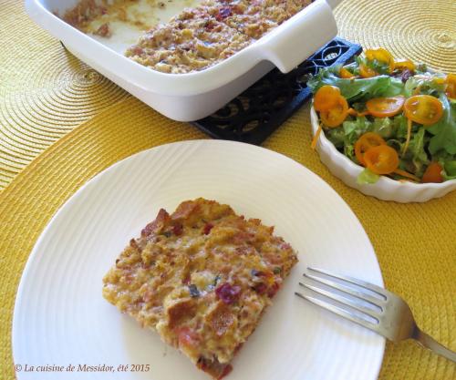 Strata au jambon et aux tomates séchées de Messidor | Photo de Messidor