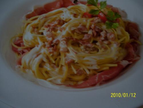 Tagliolini au prosciutto de Callyoe | Photo de Callyoe