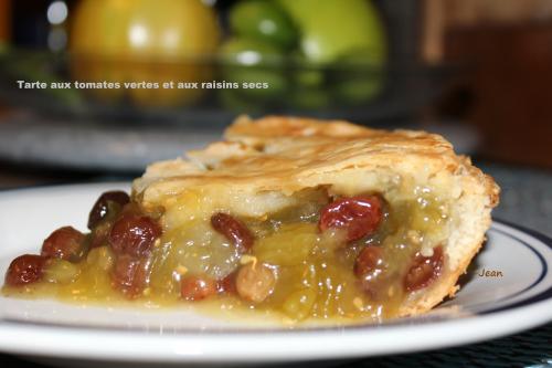 Tarte aux tomates vertes et aux raisins secs de Nell | Photo de Nell