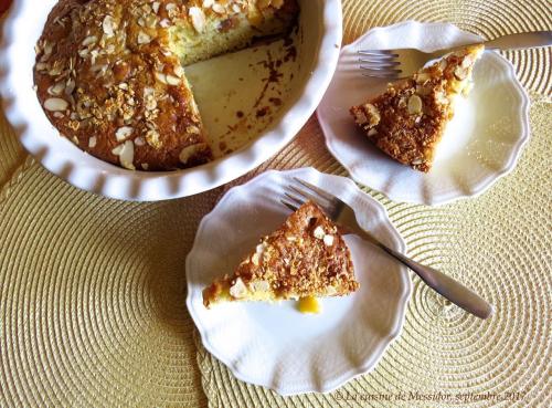 Tarte ou gâteau aux nectarines et à l'érable + de Messidor | Photo de Messidor