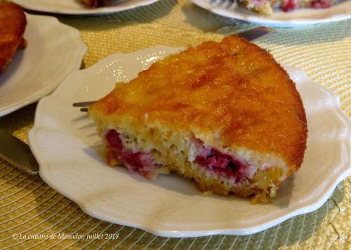 Tarte sans croûte, nectarines et framboises + de Messidor | Photo de Messidor