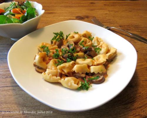 Tortellinis express, sauce aux champignons de Messidor | Photo de Messidor