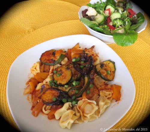 Tortellinis, sauce aux légumes grillés de Messidor | Photo de Messidor