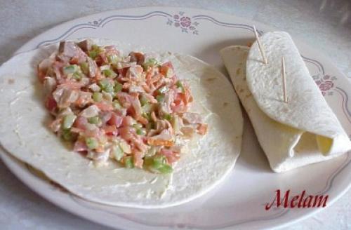 Tortilla à l'émincé de poulet de Melam | Photo de Melam