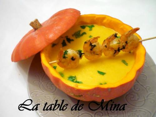 Velouté exotique au potiron et crevettes de Mamina13 | Photo de Mamina13