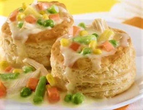 Vol au vent au poulet et légumes | Photo de PassionRecettes