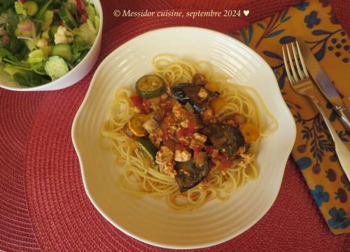 Spaghetti de fin d'été à la grecque + de Messidor