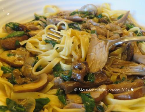 Fettucine au canard confit + de Messidor