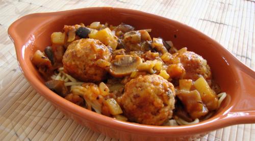 Boulettes aux amandes, sauce jardinière pour deux de Messidor | Photo de Messidor