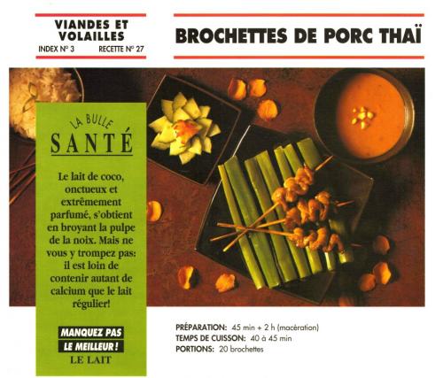 Brochettes de porc thaï de Bon Appétit | Photo de PassionRecettes