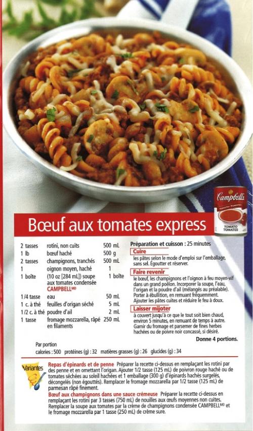 Bœuf aux tomates express de Campbell | Photo de PassionRecettes