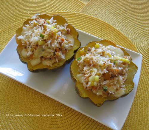 Courge farcie au saumon et au riz de Messidor | Photo de Messidor