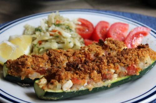 Courgette farci à l'aiglefn et sa croustade de Nell | Photo de Nell